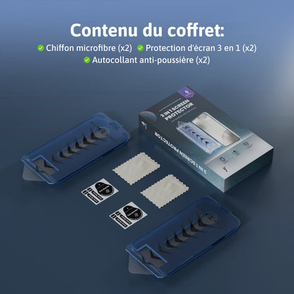 Protection d'écran 3 en 1 - Samsung-S