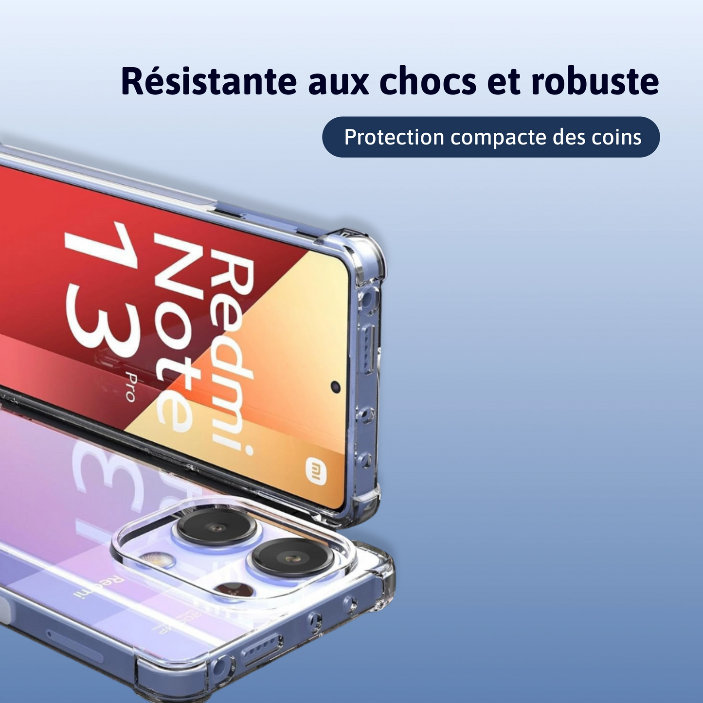 Coque minimaliste en silicone Redmi